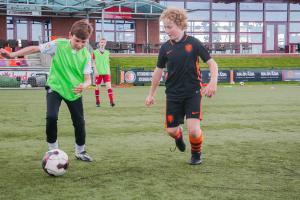 Actieve training van de Voetbalschool!